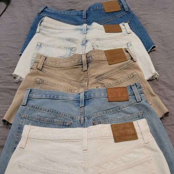 Levis 501 High Rise Button Fly denimn shorts multiple colors, size 27 - Picture 1 of 8